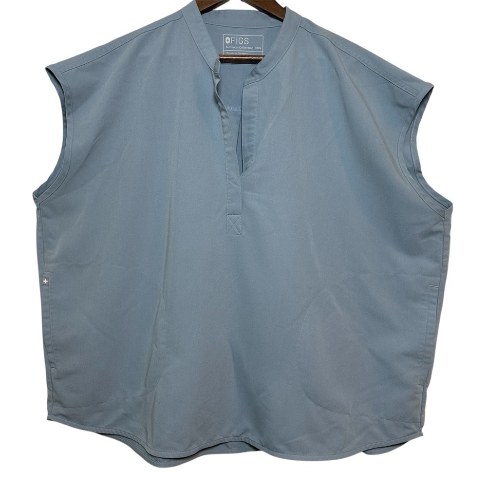 Figs Gray Raphaela Oversized Scrub Top Size XXL